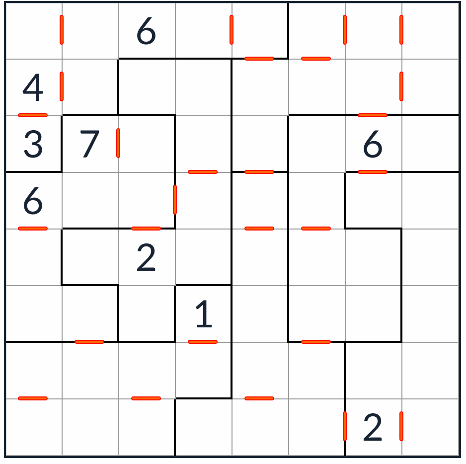 Anti-King nepravidelné po sobě jdoucí puzzle Sudoku 8x8