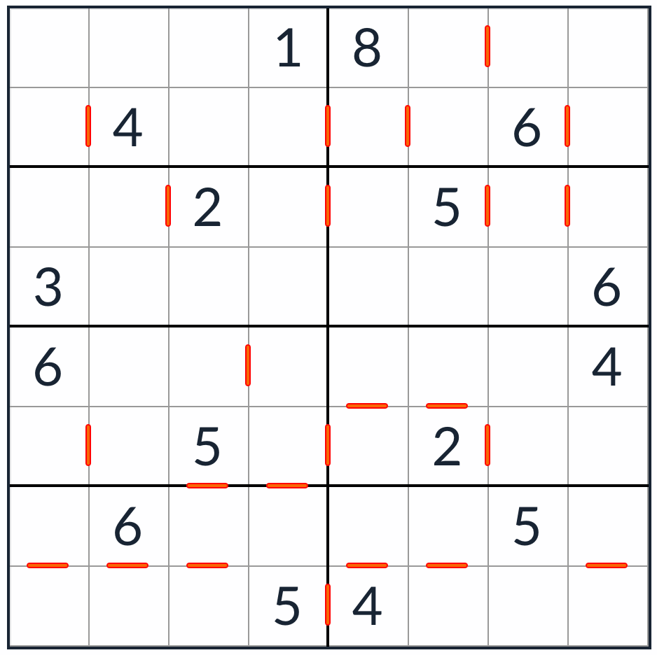 Anti-King po sobě jdoucí sudoku 8x8