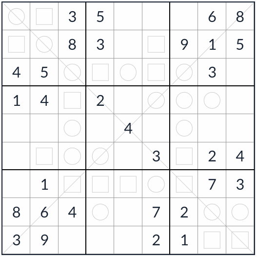 Diagonální sudoku sudoku