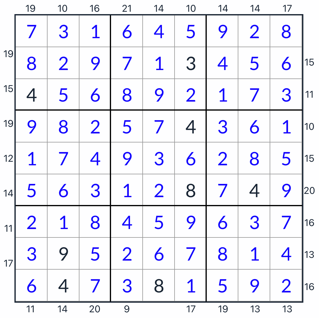 anti-king frame sudoku řešení