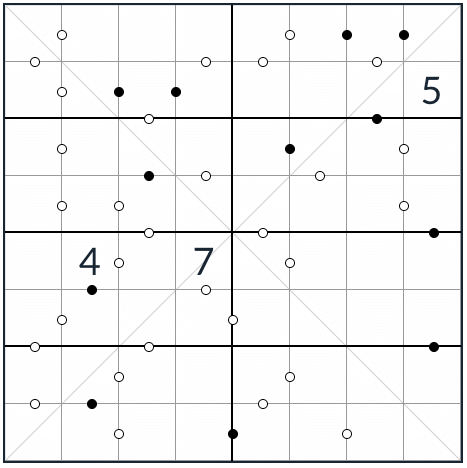 Anti-King Diagonal Kropki Sudoku 8x8